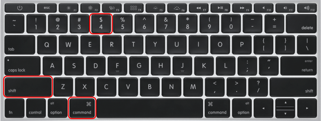 Keyboard to screenshot on mac